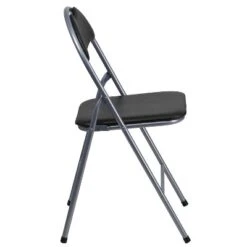 Flash Furniture 4 Pack HERCULES Series Black Vinyl Metal Folding Chair With Carrying Handle 17 Flash Furniture 4 Pack HERCULES Series Black Vinyl Metal Folding Chair With Carrying Handle -Flash Furniture GUEST 00083eca 7281 4dca 8dd2 7a8553d7b854
