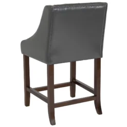 Flash Furniture Carmel Series 24" High Transitional Tufted Walnut Counter Height Stool With Accent Nail Trim 17 Flash Furniture Carmel Series 24" High Transitional Tufted Walnut Counter Height Stool With Accent Nail Trim -Flash Furniture GUEST 005d58b4 77b8 49d6 b31a 4a6c524f4bbd