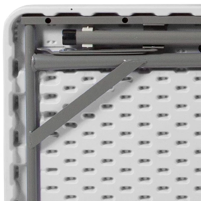 Flash Furniture 34.5" Square 4-Player Folding Card Game Table With Green Playing Surface And Cup Holders 4 Flash Furniture 34.5" Square 4-Player Folding Card Game Table With Green Playing Surface And Cup Holders - Image 4