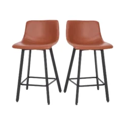 Flash Furniture Caleb Modern Armless 24 Inch Counter Height Stools Commercial Grade With Footrests And Matte Metal Frames, Set Of 2 25 Flash Furniture Caleb Modern Armless 24 Inch Counter Height Stools Commercial Grade With Footrests And Matte Metal Frames, Set Of 2 -Flash Furniture GUEST 030ff337 ff68 4d6c 9181 a955c2db49f8
