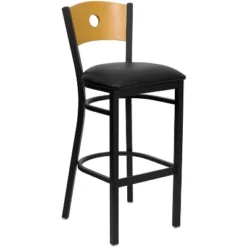 Flash Furniture Wood Circle Back Black Metal Restaurant Barstool 15 Flash Furniture Wood Circle Back Black Metal Restaurant Barstool -Flash Furniture GUEST 046b34f8 3c1e 44ee aae2 22b8216adcb4