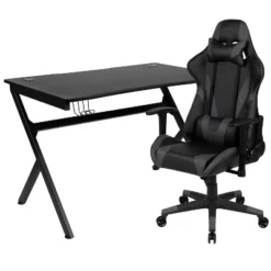 Flash Furniture Gaming Desk And Reclining Gaming Chair Set With Cup Holder, Headphone Hook & 2 Wire Management Holes 24 Flash Furniture Gaming Desk And Reclining Gaming Chair Set With Cup Holder, Headphone Hook & 2 Wire Management Holes -Flash Furniture GUEST 04820f29 f7a1 4fa5 abc5 4abb677a239e