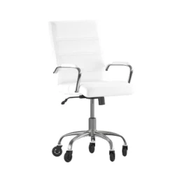 Flash Furniture Camilia Mid-Back Executive Swivel Office Chair With Arms, And Transparent Roller Wheels 20 Flash Furniture Camilia Mid-Back Executive Swivel Office Chair With Arms, And Transparent Roller Wheels -Flash Furniture GUEST 04d5899f 3a1b 4ce7 b5c5 37462bf09329