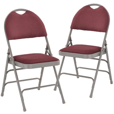 Flash Furniture 2 Pack HERCULES Series Extra Large Ultra-Premium Triple Braced Metal Folding Chair With Easy-Carry Handle 11 Flash Furniture 2 Pack HERCULES Series Extra Large Ultra-Premium Triple Braced Metal Folding Chair With Easy-Carry Handle - Image 11