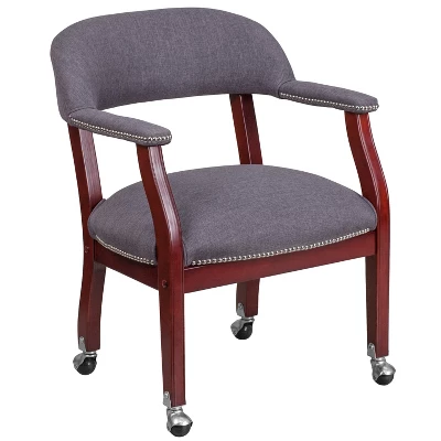 Flash Furniture Conference Chair With Accent Nail Trim And Casters 10 Flash Furniture Conference Chair With Accent Nail Trim And Casters - Image 10