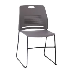 Flash Furniture HERCULES Series Commercial Grade 660 Lb. Capacity Plastic Stack Chair With Powder Coated Sled Base Frame And Integrated Carrying Handle -Flash Furniture GUEST 060d8a3e 66ea 41a8 a0bf 87748f4b5a03