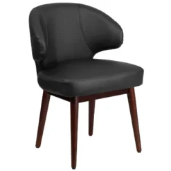 Flash Furniture Comfort Back Series Side Reception Chair With Walnut Legs 24 Flash Furniture Comfort Back Series Side Reception Chair With Walnut Legs -Flash Furniture GUEST 062a2611 aae4 4d3a a24d cf7704c8e704