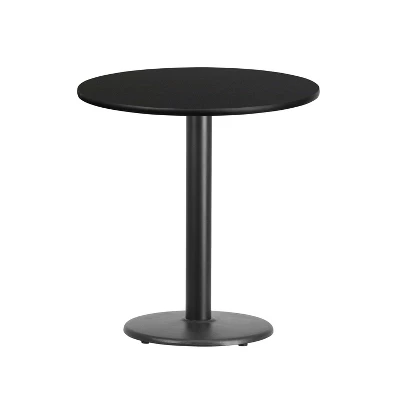 Flash Furniture 24'' Round Laminate Table Top With 18'' Round Table Height Base 3 Flash Furniture 24'' Round Laminate Table Top With 18'' Round Table Height Base - Image 3