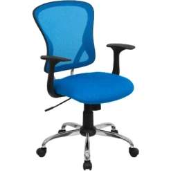 Flash Furniture Mid-Back Mesh Swivel Task Office Chair With Chrome Base And Arms 26 Flash Furniture Mid-Back Mesh Swivel Task Office Chair With Chrome Base And Arms -Flash Furniture GUEST 09c467d1 7260 4ec1 b3b1 8df8a92900fa
