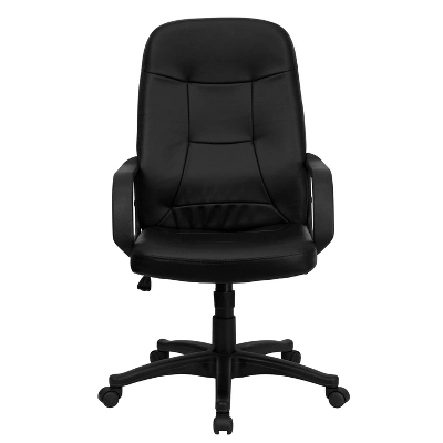Flash Furniture Holly High Back Black Glove Vinyl Executive Swivel Office Chair With Arms 8 Flash Furniture Holly High Back Black Glove Vinyl Executive Swivel Office Chair With Arms - Image 8