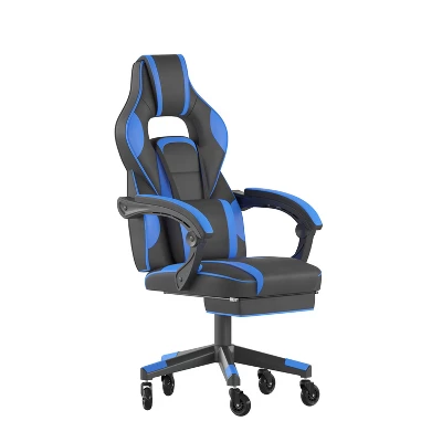 Flash Furniture X40 Gaming Chair Racing Computer Chair With Fully Reclining Back/Arms And Transparent Roller Wheels, Slide-Out Footrest 10 Flash Furniture X40 Gaming Chair Racing Computer Chair With Fully Reclining Back/Arms And Transparent Roller Wheels, Slide-Out Footrest - Image 10