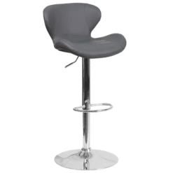 Flash Furniture Contemporary Adjustable Height Barstool With Curved Back And Chrome Base 31 Flash Furniture Contemporary Adjustable Height Barstool With Curved Back And Chrome Base -Flash Furniture GUEST 0aeeccd0 2754 43ec b7e8 bfe60a3a2a15