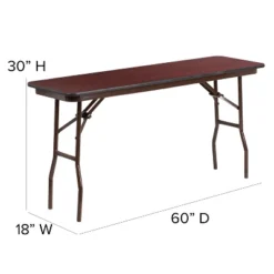 Flash Furniture 5-Foot Mahogany Melamine Laminate Folding Training Table 10 Flash Furniture 5-Foot Mahogany Melamine Laminate Folding Training Table -Flash Furniture GUEST 0d0fa506 ff64 42fa 94d3 0705f7dcdabd