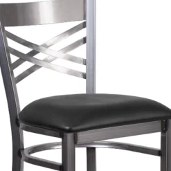 Flash Furniture Clear Coated ''X'' Back Metal Restaurant Barstool 15 Flash Furniture Clear Coated ''X'' Back Metal Restaurant Barstool -Flash Furniture GUEST 0e244656 5b46 4b94 a75c f087808541c7