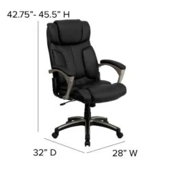 Flash Furniture Hansel High Back Folding Black LeatherSoft Executive Swivel Office Chair With Arms 11 Flash Furniture Hansel High Back Folding Black LeatherSoft Executive Swivel Office Chair With Arms -Flash Furniture GUEST 0f4e53b3 08f1 4a1d a67e 340f48aa9eb0