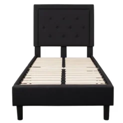 Flash Furniture Roxbury Twin Size Tufted Upholstered Platform Bed In Black Fabric 8 Flash Furniture Roxbury Twin Size Tufted Upholstered Platform Bed In Black Fabric -Flash Furniture GUEST 0ff8a374 8358 46d9 81d3 0319342c79a6