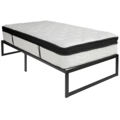 Flash Furniture 14 Inch Metal Platform Bed Frame With 12 Inch Memory Foam Pocket Spring Mattress In A Box (No Box Spring Required) 21 Flash Furniture 14 Inch Metal Platform Bed Frame With 12 Inch Memory Foam Pocket Spring Mattress In A Box (No Box Spring Required) -Flash Furniture GUEST 10835382 1f93 44fe 9664 200221486660