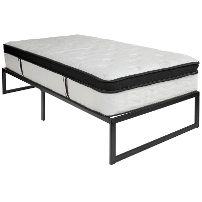 Flash Furniture 14 Inch Metal Platform Bed Frame With 12 Inch Memory Foam Pocket Spring Mattress In A Box (No Box Spring Required) 10 Flash Furniture 14 Inch Metal Platform Bed Frame With 12 Inch Memory Foam Pocket Spring Mattress In A Box (No Box Spring Required) - Image 10