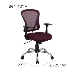 Flash Furniture Mid-Back Mesh Swivel Task Office Chair With Chrome Base And Arms 16 Flash Furniture Mid-Back Mesh Swivel Task Office Chair With Chrome Base And Arms -Flash Furniture GUEST 10e48d38 7f9c 494f 9102 4e7a53a0e01c