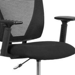 Flash Furniture Ergonomic Mid-Back Mesh Drafting Chair With Black Fabric Seat, Adjustable Foot Ring And Adjustable Arms 13 Flash Furniture Ergonomic Mid-Back Mesh Drafting Chair With Black Fabric Seat, Adjustable Foot Ring And Adjustable Arms -Flash Furniture GUEST 11ed3549 24d3 4dd1 9434 c516c718199f