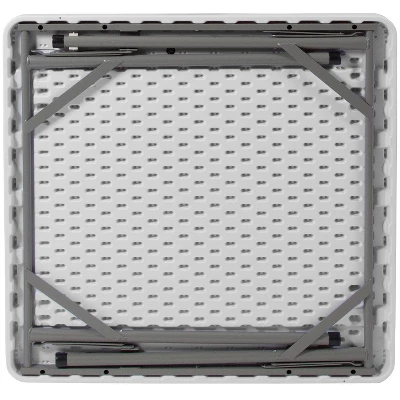 Flash Furniture 34.5" Square 4-Player Folding Card Game Table With Green Playing Surface And Cup Holders 7 Flash Furniture 34.5" Square 4-Player Folding Card Game Table With Green Playing Surface And Cup Holders - Image 7