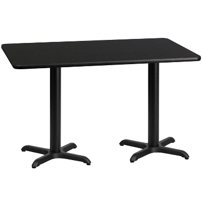 Flash Furniture 30'' X 60'' Rectangular Laminate Table Top With 22'' X 22'' Table Height Bases 7 Flash Furniture 30'' X 60'' Rectangular Laminate Table Top With 22'' X 22'' Table Height Bases - Image 7