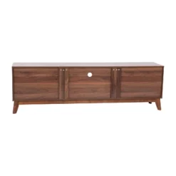 Flash Furniture Hatfield Mid-Century Modern TV Stand For Up To 64 Inch TV's - 60 Inch Media Center With Adjustable Center Shelf And Dual Soft Close Doors -Flash Furniture GUEST 12e4a030 aa77 4708 9bf6 fe704686457b