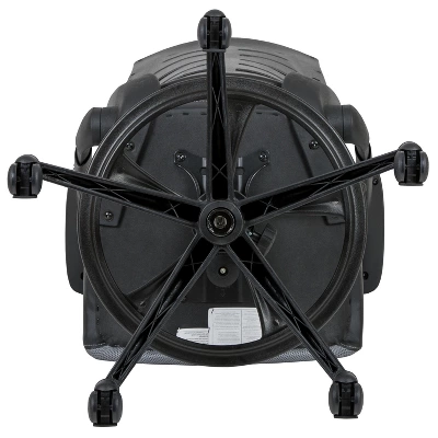 Flash Furniture High Back Mesh Spine-Back Ergonomic Drafting Chair With Adjustable Foot Ring And Adjustable Flip-Up Arms 9 Flash Furniture High Back Mesh Spine-Back Ergonomic Drafting Chair With Adjustable Foot Ring And Adjustable Flip-Up Arms - Image 9