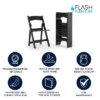 Flash Furniture 4 Pack HERCULES Series 800 Lb. Capacity Resin Folding Chair With Slatted Seat