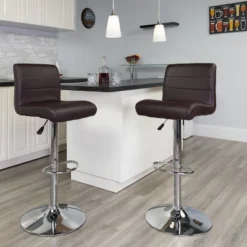 Flash Furniture Contemporary Vinyl Adjustable Height Barstool With Rolled Seat And Chrome Base 28 Flash Furniture Contemporary Vinyl Adjustable Height Barstool With Rolled Seat And Chrome Base -Flash Furniture GUEST 16324a42 1a31 4f2c 9d67 99e06563596a