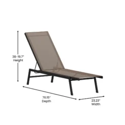Flash Furniture Brazos Adjustable Chaise Lounge Chair, All-Weather Outdoor Five-Position Recliner 18 Flash Furniture Brazos Adjustable Chaise Lounge Chair, All-Weather Outdoor Five-Position Recliner -Flash Furniture GUEST 164389a9 9f09 4b60 895e 22394550dcad
