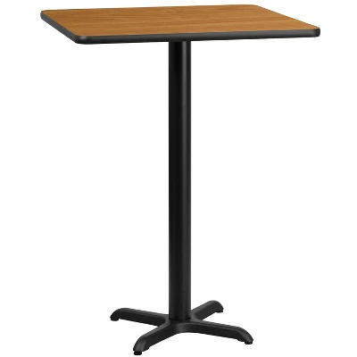 Flash Furniture 24'' Square Laminate Table Top With 22'' X 22'' Bar Height Table Base 4 Flash Furniture 24'' Square Laminate Table Top With 22'' X 22'' Bar Height Table Base - Image 4