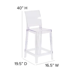Flash Furniture Ghost Counter Stool With Square Back In Transparent Crystal 11 Flash Furniture Ghost Counter Stool With Square Back In Transparent Crystal -Flash Furniture GUEST 18558a81 730c 4e67 846a ed17b1d08392