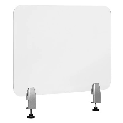 Flash Furniture Clear Acrylic Desk Partition (Hardware Included) 7 Flash Furniture Clear Acrylic Desk Partition (Hardware Included) - Image 7