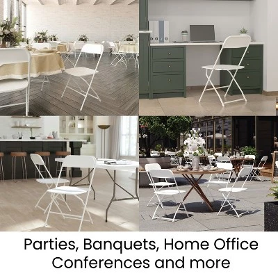 Flash Furniture Hercules™ Big And Tall Commercial Folding Chair - Extra Wide 650LB. Capacity - Durable Plastic - 4-Pack 11 Flash Furniture Hercules™ Big And Tall Commercial Folding Chair - Extra Wide 650LB. Capacity - Durable Plastic - 4-Pack - Image 11