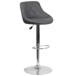 Flash Furniture Contemporary Vinyl Bucket Seat Adjustable Height Barstool With Diamond Pattern Back And Chrome Base 29 Flash Furniture Contemporary Vinyl Bucket Seat Adjustable Height Barstool With Diamond Pattern Back And Chrome Base -Flash Furniture GUEST 19809d29 31f0 440a 9673 64121fc1e652
