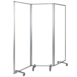 Flash Furniture Transparent Acrylic Mobile Partition With Lockable Casters (3 Sections Included) 19 Flash Furniture Transparent Acrylic Mobile Partition With Lockable Casters (3 Sections Included) -Flash Furniture GUEST 1a20c238 949d 4104 af96 5e03261eeae5