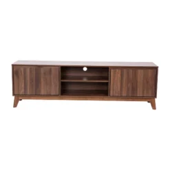 Flash Furniture Hatfield Mid-Century Modern TV Stand For Up To 64 Inch TV's - 60 Inch Media Center With Adjustable Center Shelf And Dual Soft Close Doors -Flash Furniture GUEST 1a8962fd 28c1 4fc4 ae0d d1235cad7c8c
