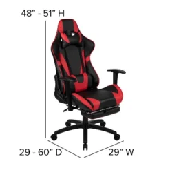 Flash Furniture X30 Gaming Chair Racing Office Ergonomic Computer Chair With Fully Reclining Back And Slide-Out Footrest In Red LeatherSoft 19 Flash Furniture X30 Gaming Chair Racing Office Ergonomic Computer Chair With Fully Reclining Back And Slide-Out Footrest In Red LeatherSoft -Flash Furniture GUEST 1af28137 01bd 4225 84f4 78d39eb9e2ab
