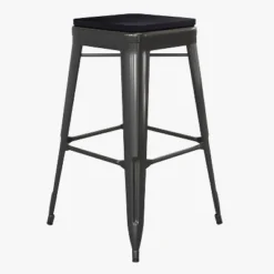 Flash Furniture Cierra Set Of 4 Commercial Grade 30" High Backless Metal Indoor Bar Height Stools With All-Weather Poly Resin Seats -Flash Furniture GUEST 1bb3f2b9 3bc3 42d6 a414 4257d2c22ea5