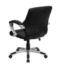 Flash Furniture Bodie Mid-Back Black LeatherSoft Contemporary Swivel Manager's Office Chair With Arms 9 Flash Furniture Bodie Mid-Back Black LeatherSoft Contemporary Swivel Manager's Office Chair With Arms -Flash Furniture GUEST 1c47d9dd 72f1 4fb3 8259 efd9ab376705