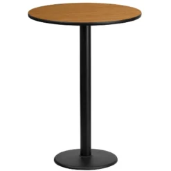 Flash Furniture 24'' Round Laminate Table Top With 18'' Round Bar Height Table Base -Flash Furniture GUEST 1d0b7115 3c9a 47d4 b0fc fc53d5cb6f7c