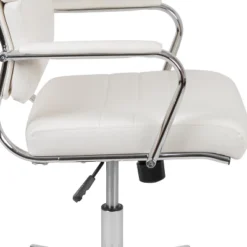 Flash Furniture Hansel High Back White LeatherSoft Contemporary Panel Executive Swivel Office Chair 17 Flash Furniture Hansel High Back White LeatherSoft Contemporary Panel Executive Swivel Office Chair -Flash Furniture GUEST 1f77ae01 d3c8 4105 96a8 0a83f99152e9