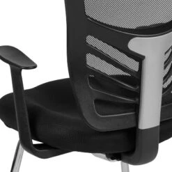 Flash Furniture Black Mesh Side Reception Chair With Chrome Sled Base 17 Flash Furniture Black Mesh Side Reception Chair With Chrome Sled Base -Flash Furniture GUEST 1fabf446 2622 497a 82bd 4a121371403f