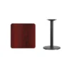 Flash Furniture 24'' Square Laminate Table Top With 18'' Round Table Height Base