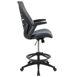 Flash Furniture High Back Mesh Spine-Back Ergonomic Drafting Chair With Adjustable Foot Ring And Adjustable Flip-Up Arms 23 Flash Furniture High Back Mesh Spine-Back Ergonomic Drafting Chair With Adjustable Foot Ring And Adjustable Flip-Up Arms -Flash Furniture GUEST 213352e6 1035 4998 81fd 413d78f12a8a