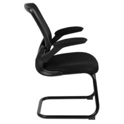 Flash Furniture Black Mesh Sled Base Side Reception Chair With Flip-Up Arms 21 Flash Furniture Black Mesh Sled Base Side Reception Chair With Flip-Up Arms -Flash Furniture GUEST 21528f8a 2bfb 47f0 9008 93b771b1a620