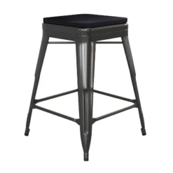 Flash Furniture Cierra Set Of 4 Commercial Grade 24" High Backless Metal Indoor Counter Height Stools With All-Weather Poly Resin Seats 27 Flash Furniture Cierra Set Of 4 Commercial Grade 24" High Backless Metal Indoor Counter Height Stools With All-Weather Poly Resin Seats -Flash Furniture GUEST 218547df 56d3 4cb9 ab5f 1576bd7762ba