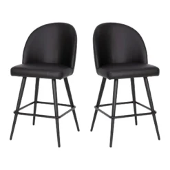 Flash Furniture Lyla Set Of 2 Commercial Modern Armless Counter Stools With Contoured Backrests, Steel Frames And Footrests-Set Of 2 25 Flash Furniture Lyla Set Of 2 Commercial Modern Armless Counter Stools With Contoured Backrests, Steel Frames And Footrests-Set Of 2 -Flash Furniture GUEST 2243eea2 165e 4580 b167 6819d5d49668
