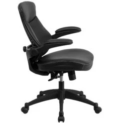 Flash Furniture Kale Mid-Back Black LeatherSoft Executive Swivel Ergonomic Office Chair With Back Angle Adjustment And Flip-Up Arms 15 Flash Furniture Kale Mid-Back Black LeatherSoft Executive Swivel Ergonomic Office Chair With Back Angle Adjustment And Flip-Up Arms -Flash Furniture GUEST 22494865 9217 4503 aa61 0a5426338a13